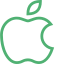 A green apple icon